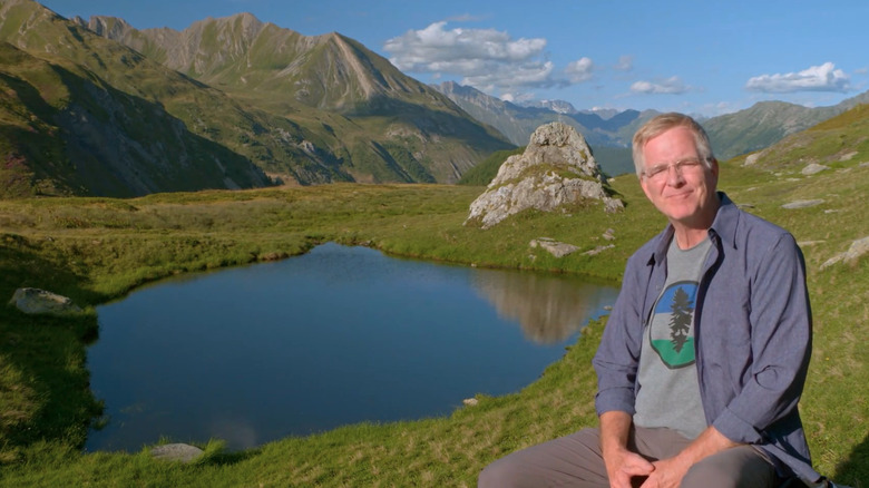 Rick Steves along the Tour du Mont Blanc