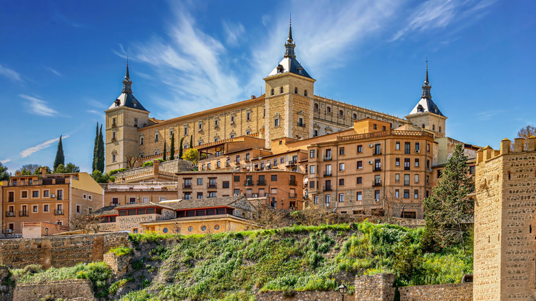 View of Toledo, Castile La Mancha, Spain, World Heritage City with the Alcazar
