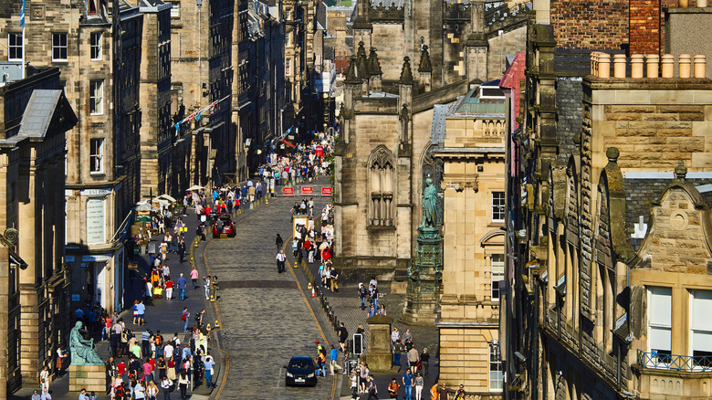 The Royal Mile in Edinburgh, Scotland