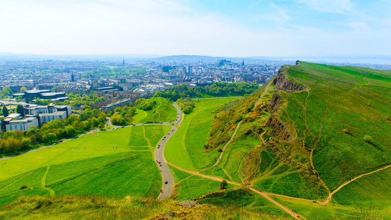 Arthur's Seat above Edinburgh, Scotland