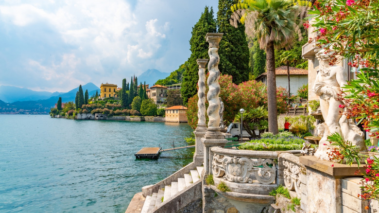Villa Cipressi from Villa Monastero in Varenna, Italy