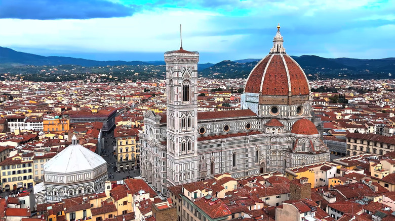 An aerial view of Florence, Italy