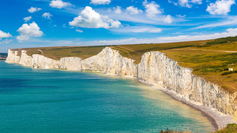 The Seven Sisters cliffs in South Downs Way