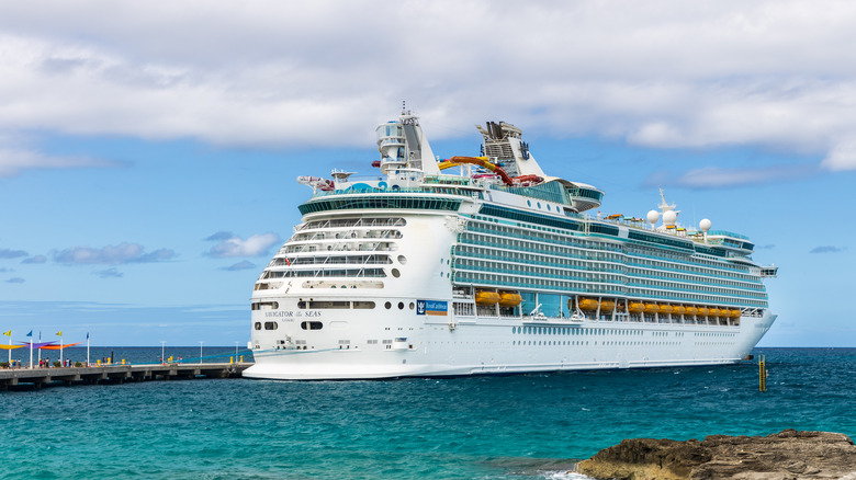 Royal Caribbean cruise ship at dock