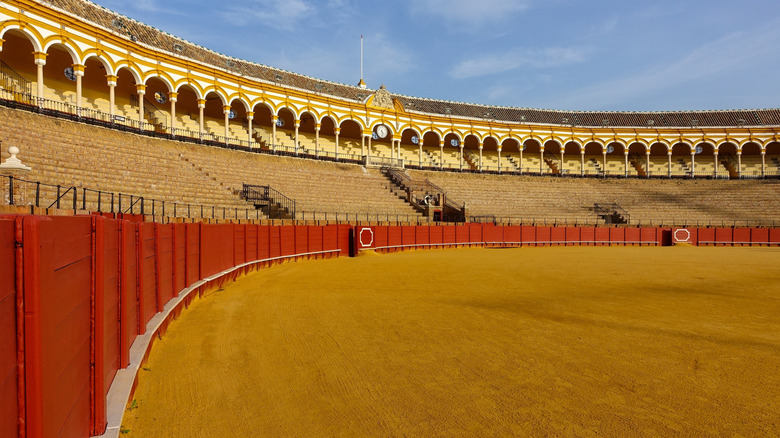 The bullfighting ring of Real Maestranza de Caballería de Sevilla