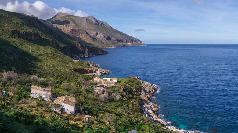 A view of the coastline at Riserva dello Zingaro