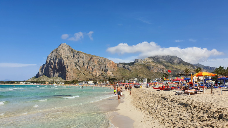 A sunny day at the beach of San Vito Lo Capo, Sicily