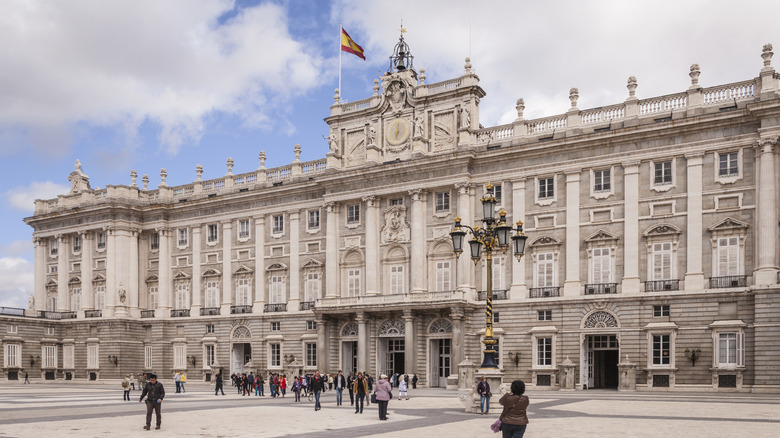 The interior of the Royal Palace of Madrid
