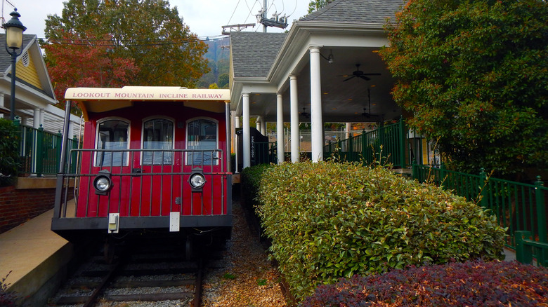 The Incline Railway at Lookout Mountain, Tennessee.