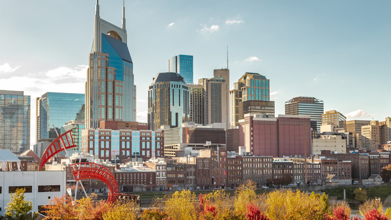 Downtown Nashville city skyline