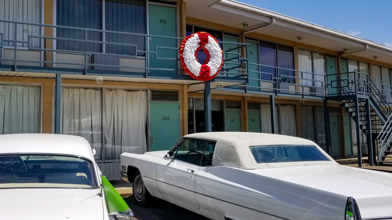 The preserved Lorraine Motel in Memphis, Tennessee.