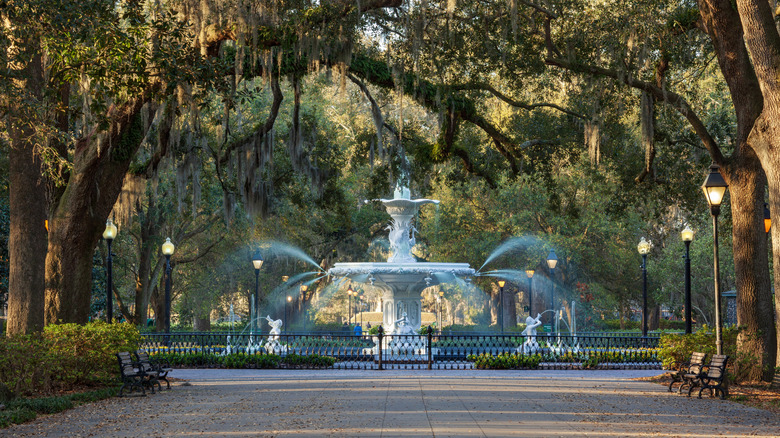 The fountain in Forsyth Park, Savannah, Georgia