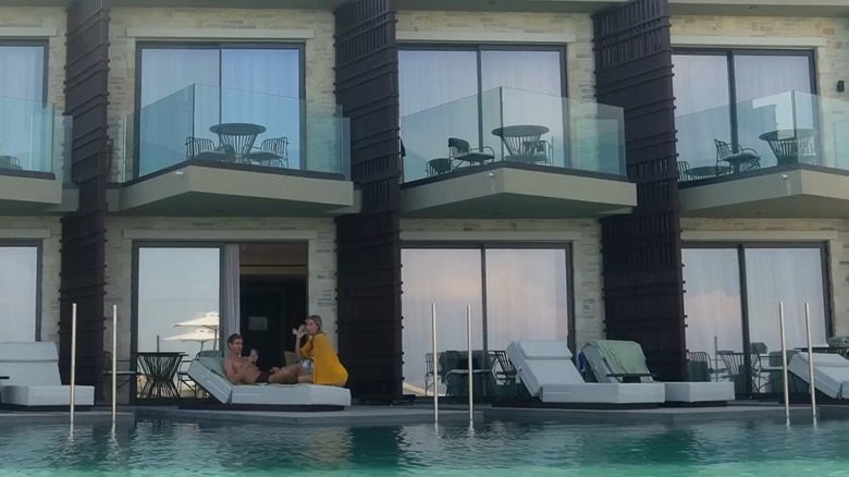 View of swim up rooms at King Jason Zante