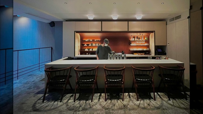 Bar counter at Atomix