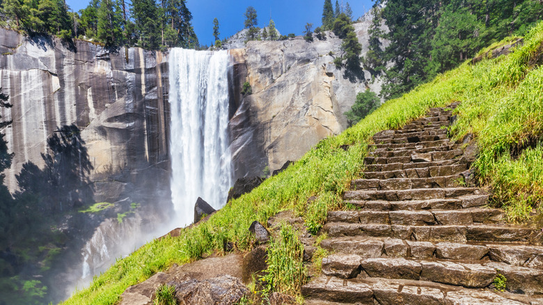 Vernal Falls from the Misty Trail in Yosemite National Park