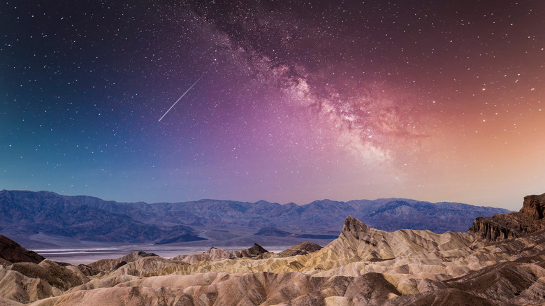 starry sky over Death Valley desert