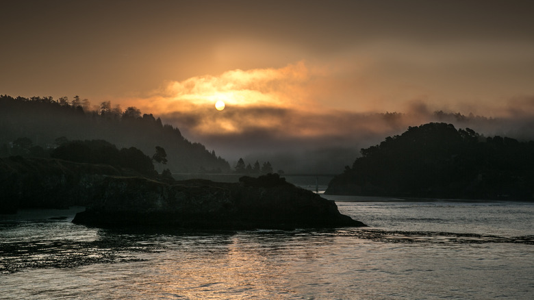 The coastline of Mendocino, California