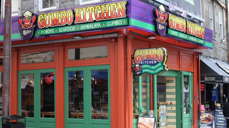 The colorful exterior of Gumbo Kitchen in New Orleans
