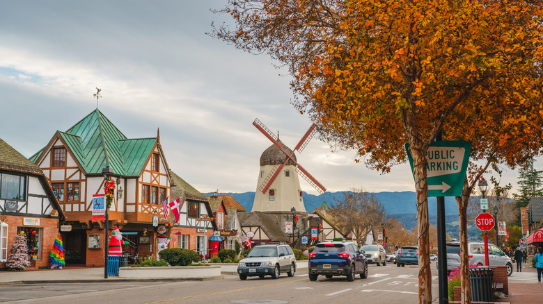 The streets of Solvang, California
