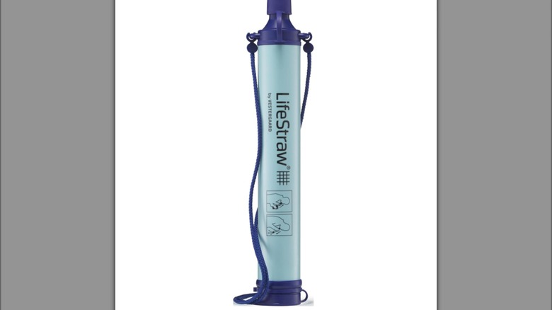 Product image of LifeStraw water filtration device.
