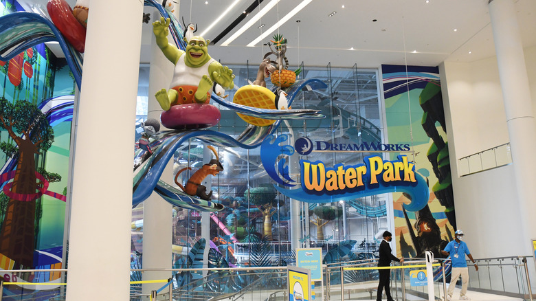 The entrance to DreamWorks Water park