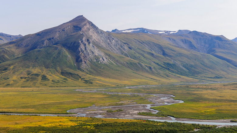 The Noatak River and Igning River converging in Alaska.
