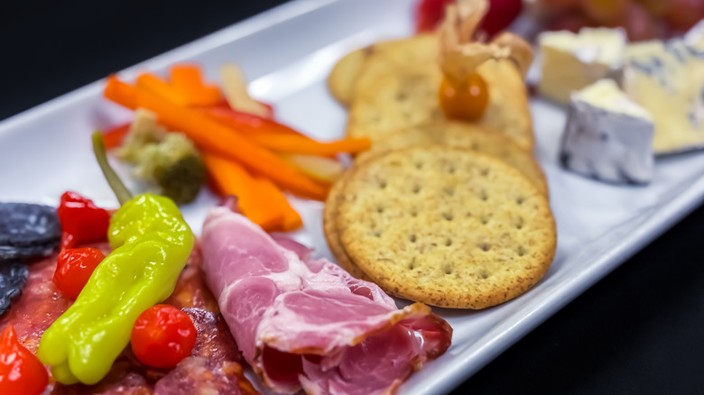 A well-manicured charcuterie board