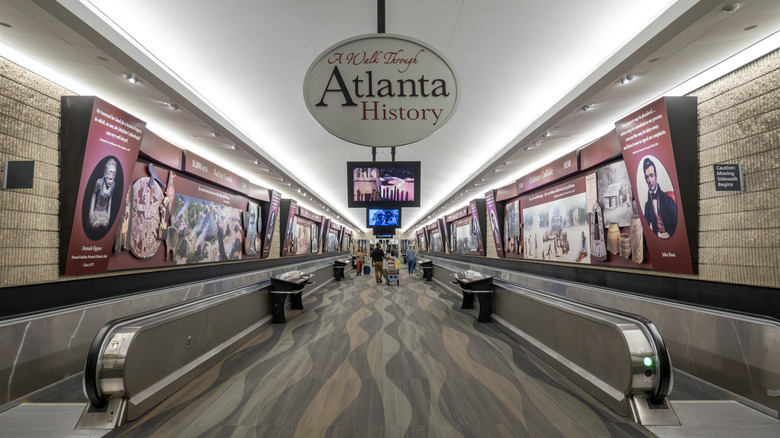 The inside of Atlanta Hartsfield-Jackson International Airport