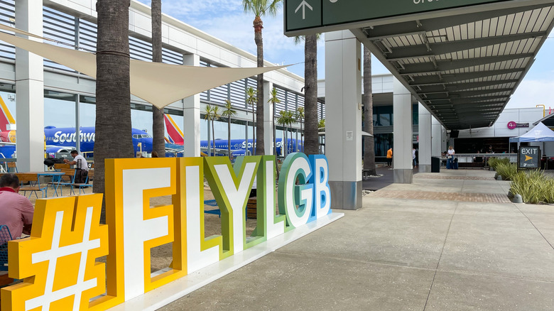 The exterior of Long Beach Airport