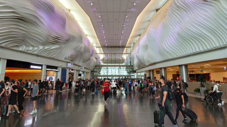 The interior of Salt Lake City International Airport