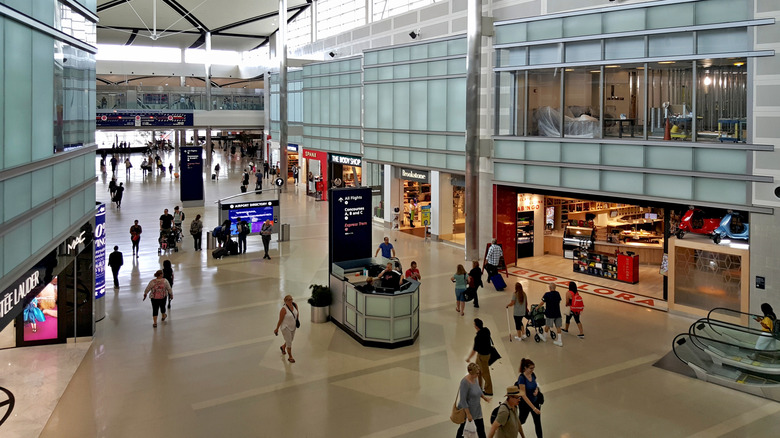 Interior of Detroit Metropolitan Wayne County Airport