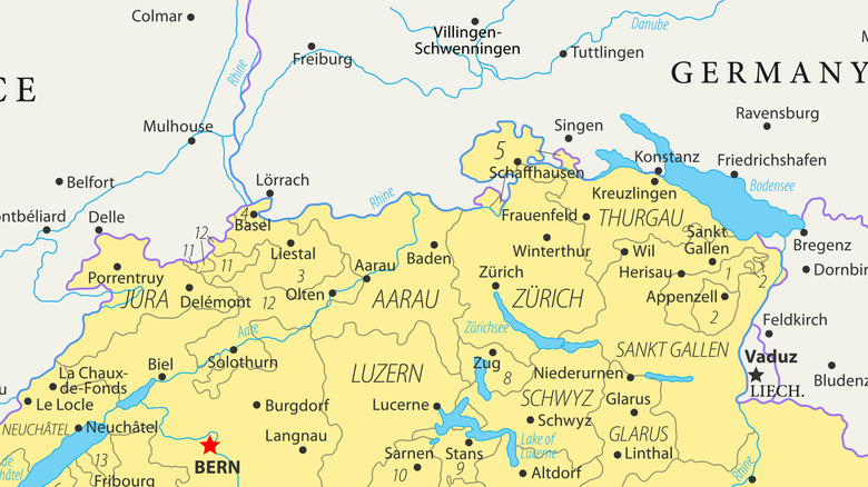 Northern Switzerland map
