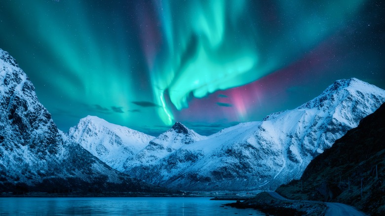 The Northern Lights over Lofoten, Norway