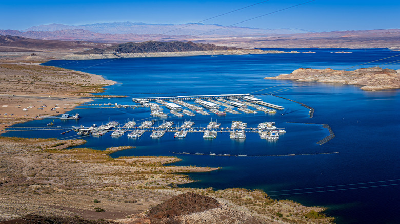 Marina on Lake Mead in Nevada near Boulder City and Las Vegas