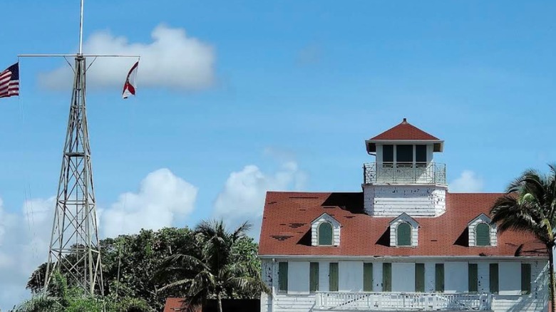 The old coast guard station on Peanut Island
