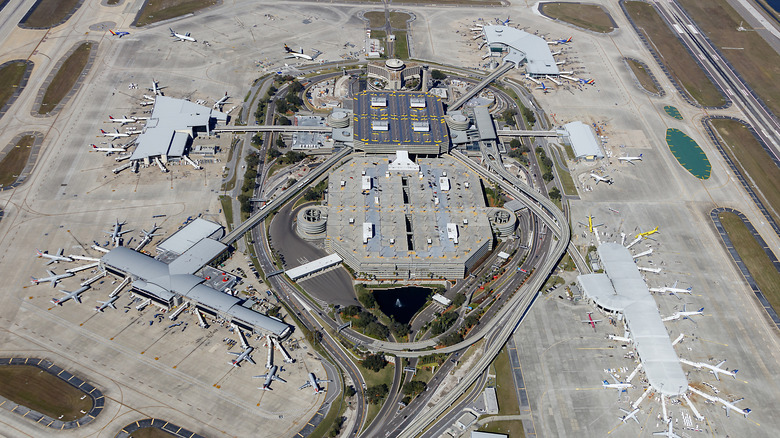 Aerial view of Tampa International Airport