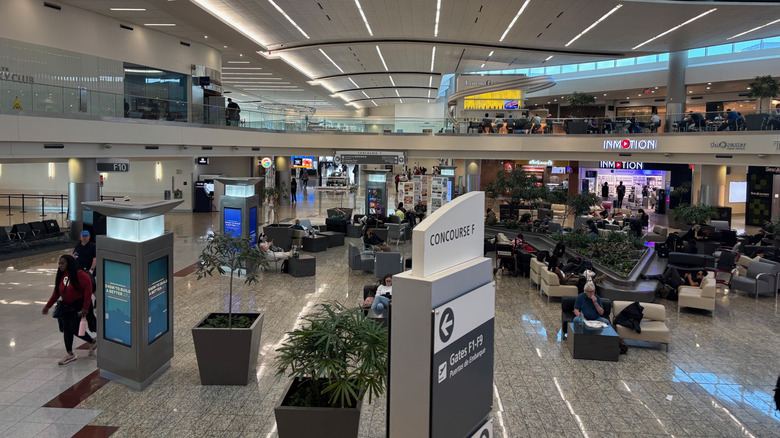The interior of Atlanta Hartsfield-Jackson International Airport