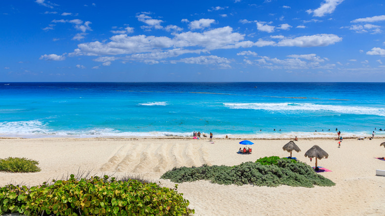 A beach in Cancun, Mexico