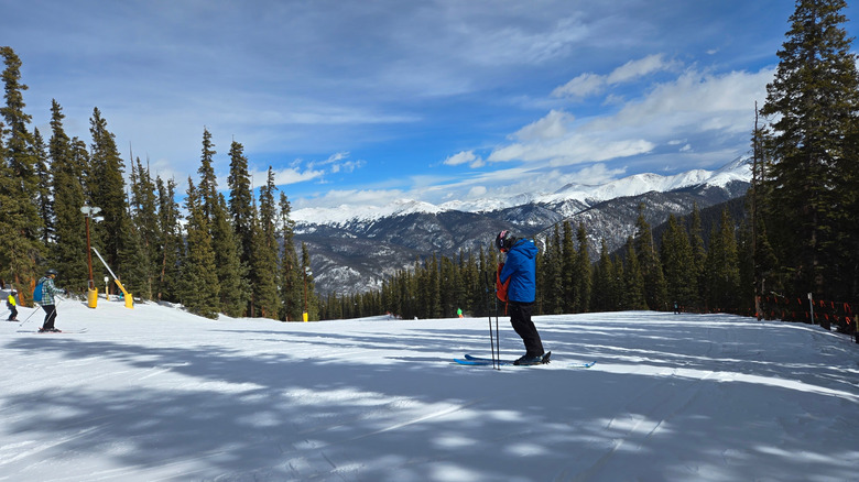 A Snowy mountain in Keystone Vail Breckinridge Colorado.