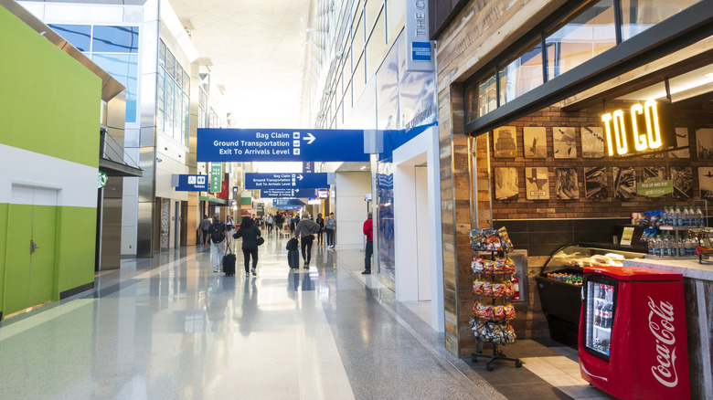 the Interior of Dallas-Ft. Worth International Airport at Terminal D