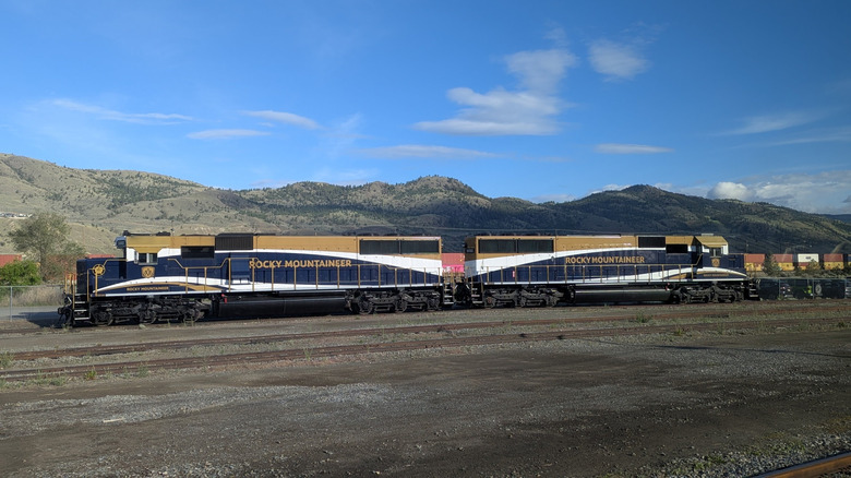 The Rocky Mountaineer in Banff, Canada