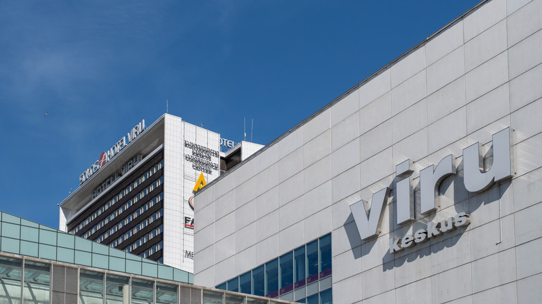 The Sokos Hotel Viru and shopping mall in Tallinn, Estonia
