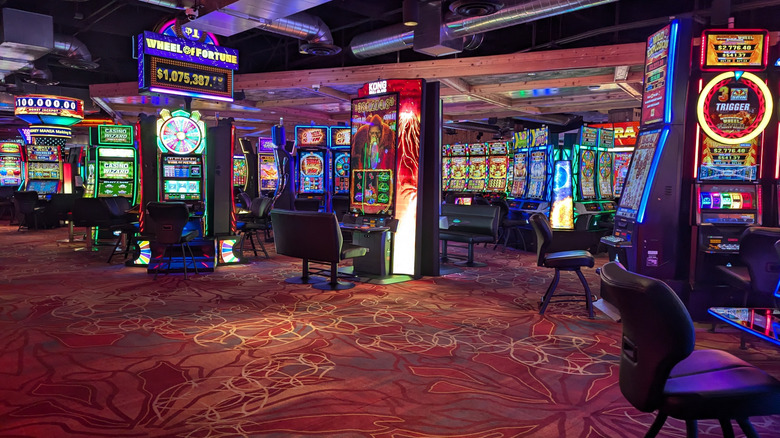 An empty casino floor in Las Vegas, Nevada