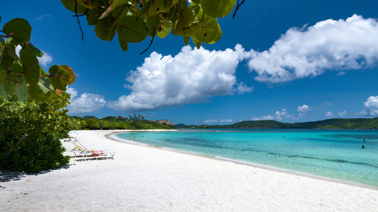 Shoreline of Lindquist Beach, St. Thomas, United States Virgin Islands