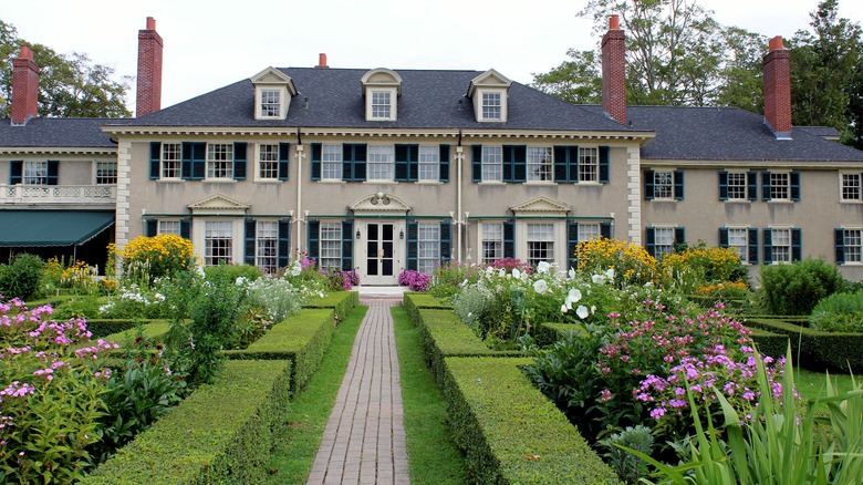 A view of Hildene, The Lincoln Family Home and its gardens