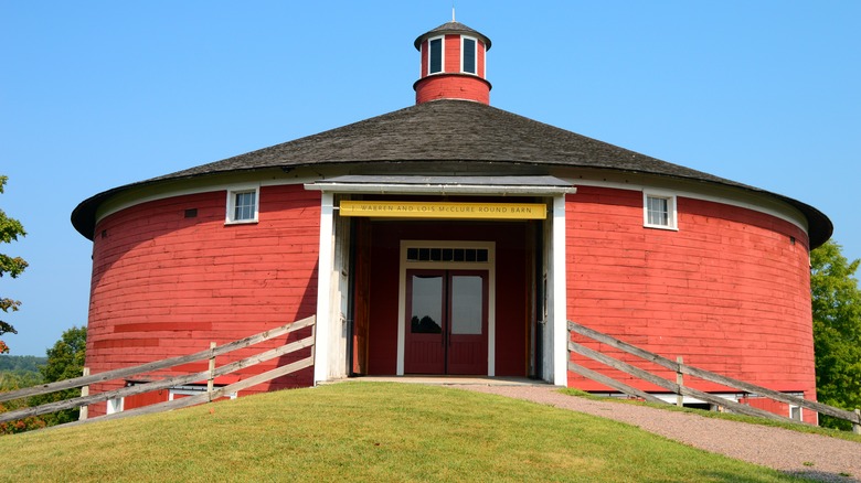 The round barn at the Shelburne Museum