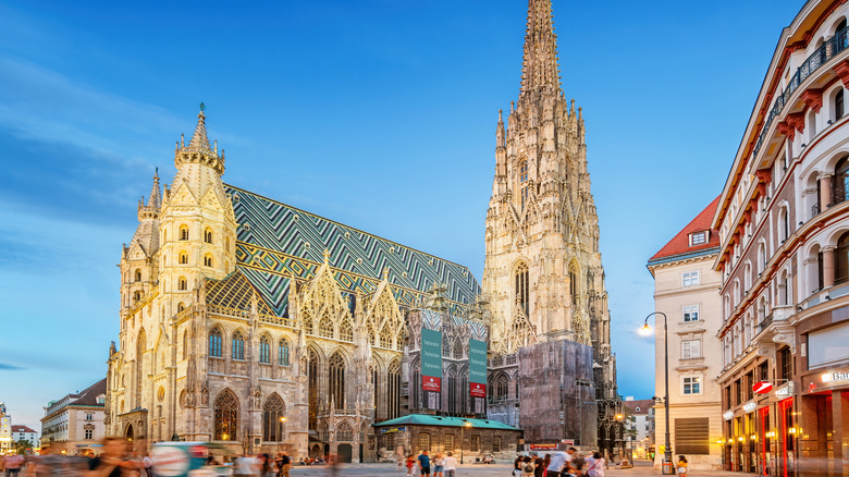 St. Stephen's Cathedral front and side view