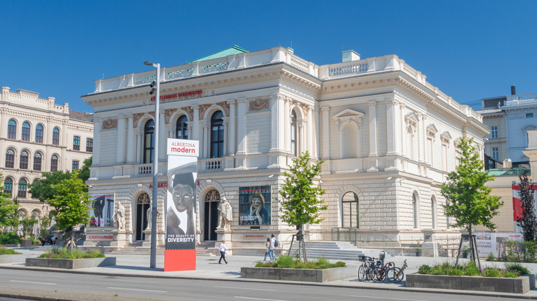 Exterior facade of the Albertina
