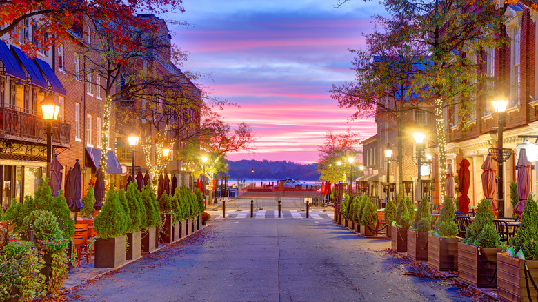 Old Town Alexandria, Virginia in the fall