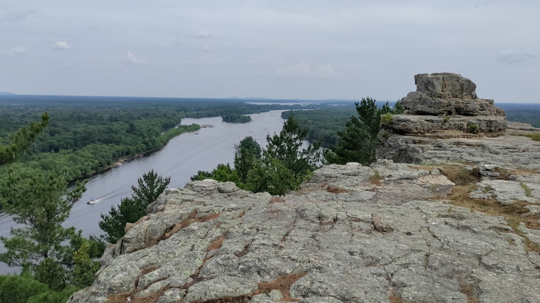 A view of Petenwell Lake from atop Petenwell Bluff